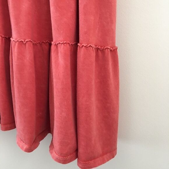 Listicle boho coral sleeveless ruffle top | Size S - Picture 7 of 7